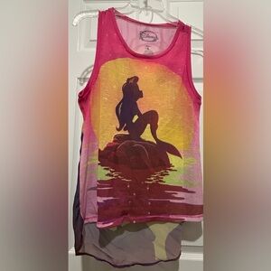 Disney Pink and Yellow Ariel Tank Top